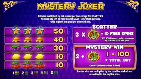 Игровой автомат Mystery Joker  играть бесплатно
